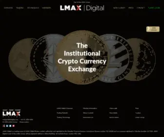 LmaxDigital.com(The Institutional Crypto Currency Exchange) Screenshot