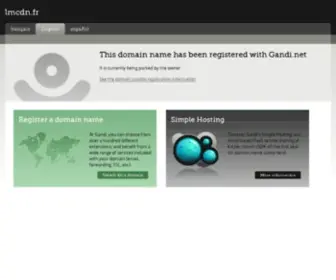 LMCDN.fr(GANDI is a domain name registrar and cloud hosting company) Screenshot