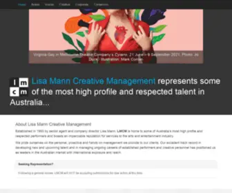 LMCM.com.au(Lisa Mann Creative Management) Screenshot