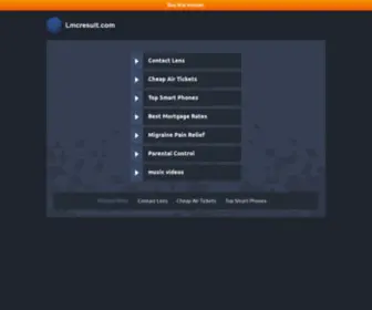 LMcresult.com(LMC Result) Screenshot
