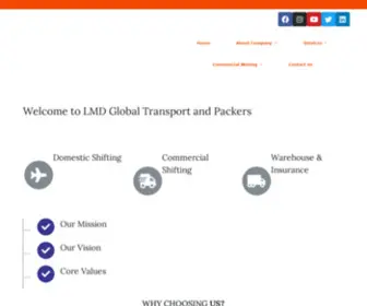 LMDGlobaltransportandpackers.com(Packers and Movers in Bangalore) Screenshot