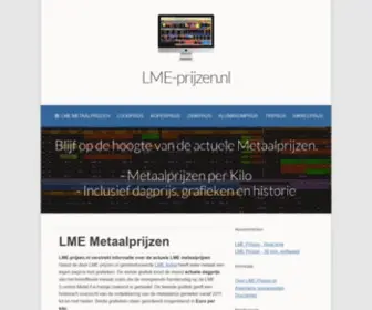 Lme-PrijZen.nl(LME Metaalprijzen) Screenshot