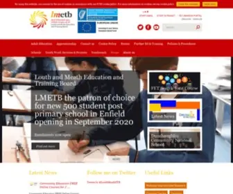 Lmetb.ie(Louth & Meath Education and Training Board) Screenshot