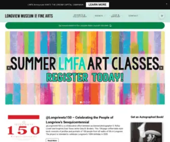 Lmfa.org(Longview Museum of Fine Arts) Screenshot