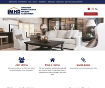 Lmha.com(Louisiana Manufactured Housing Association) Screenshot