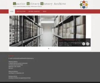 Lmharchive.ca(The Laurier Military History Archive) Screenshot