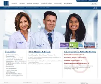 Lmhealth.org(Licking Memorial Health Systems) Screenshot