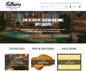 Lmii.com(Luthiers Mercantile International) Screenshot