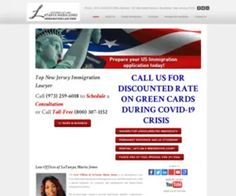 Lmjoneslaw.com(New Jersey Immigration Lawyer) Screenshot