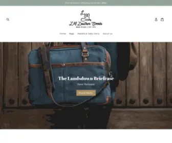 Lmleathergoods.com(Leather Goods) Screenshot