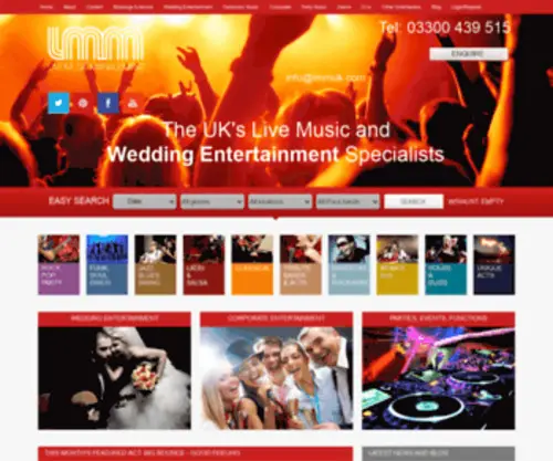 Lmmuk.co.uk(Live Music Management (LMMUK)) Screenshot