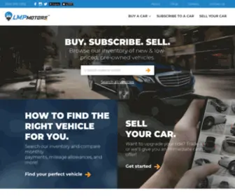 LMpmotors.com(LMP Automotive Holdings) Screenshot