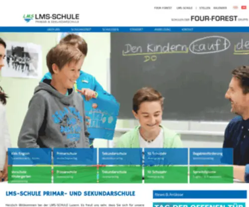 LMS-Schule.ch(LMS-Schule, Privatschule der Four-Forest Gruppe) Screenshot