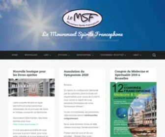 LMSF.org(Le Mouvement Spirite Francophone) Screenshot