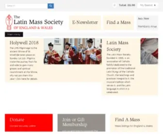 LMS.org.uk(Latin Mass Society) Screenshot