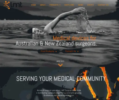 LMtsurgical.com(Medical Devices for Australian & New Zealand Surgeons) Screenshot