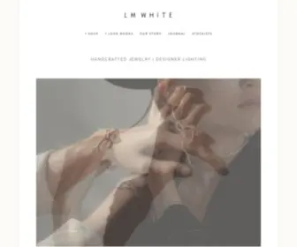 LMwhitejewelry.com(High-End Handmade Fashion Jewelry & Lighting Design) Screenshot