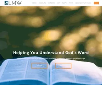 LMW.org(World-class resources for gospel-centered ministry) Screenshot