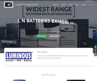Lnbatteries.com Screenshot