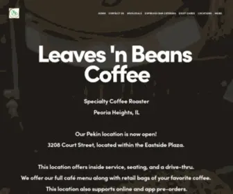 LNbcoffee.com(Leaves 'n Beans Cafe) Screenshot