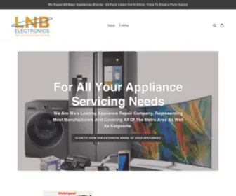 Lnbelectronics.com.au(LNB Electronics Appliance Repairers and Spare Parts Suppliers) Screenshot