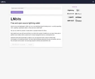 Lnbits.com(LNbits) Screenshot