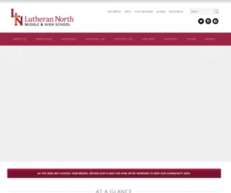 LNcrusaders.org(Lutheran High School North) Screenshot