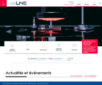 Lne.fr(LNE, Laboratoire national de métrologie et d'essais) Screenshot