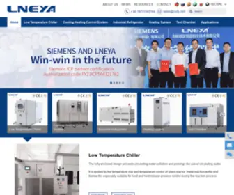 Lneya.com(LNEYAAir Cooling Chiller and Water Cooling Chiller) Screenshot