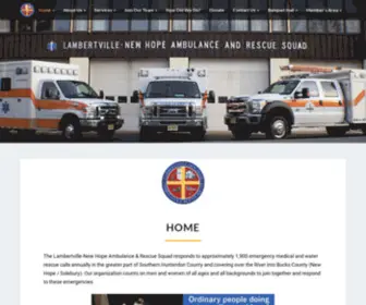 Lnhars.com(Lambertville-New Hope Ambulance and Rescue Squad) Screenshot