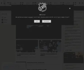 LNH.com(Le site Web de la Ligue nationale de hockey) Screenshot