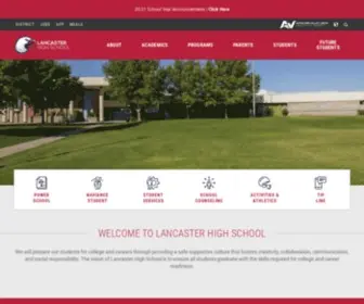 LNHS.org(Lancaster High School) Screenshot