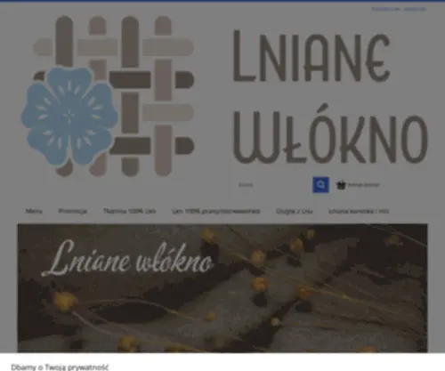 Lnianewlokno.pl(Lniany sklep internetowy) Screenshot