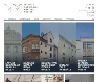 LNMM.lv(Organizāciju Latvijas Nacionālais mākslas muzejs veido četri muzeji un viena izstāžu zāle) Screenshot