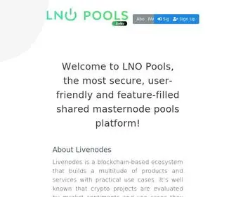 Lnopools.com(LNO Pools) Screenshot