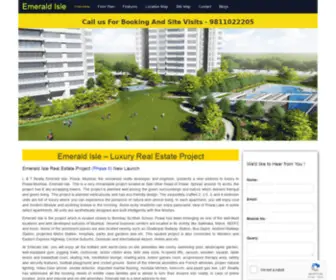 Lntemeraldisle.in(L&T Emerald Isle New launches Luxurious Projects in Powai) Screenshot