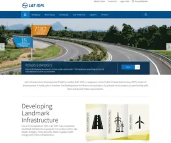 Lntidpl.com(Infrastructure Projects Development Company in India) Screenshot