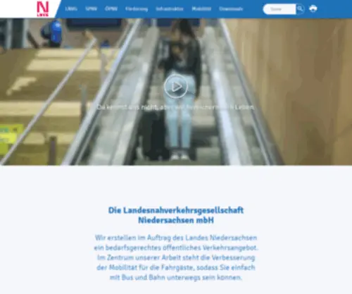 LNVG.de(Personennahverkehr, Förderung, Finanzierung, Tarife, Niedersachsen ) Screenshot