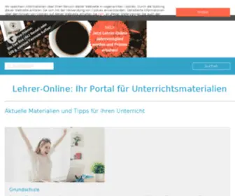 LO-Net.de(20.000 qualitätsgesicherte Unterrichtsmaterialien für Lehrer und Referendare) Screenshot