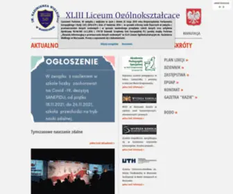 LO43.edu.pl(XLIII LO im) Screenshot
