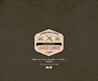 Loadedcannondistillery.com(Loaded Cannon Distillery) Screenshot