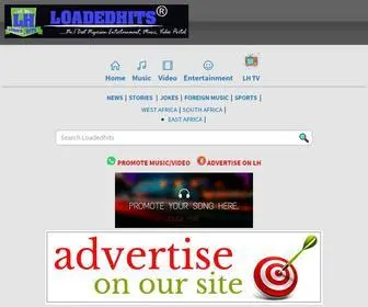 Loadedhits.com(Music & Entertainments Website) Screenshot