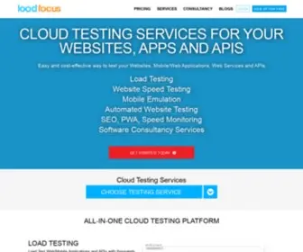 Loadfocus.com(Cloud Testing Platform for Websites & APIs from LoadFocus) Screenshot
