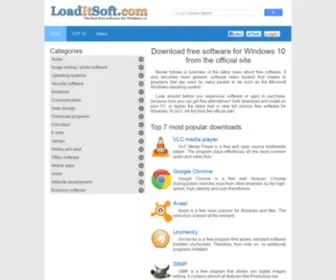Loaditsoft.com(Free download software for Windows 10) Screenshot