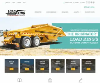 Loadkingtrailers.com(Manufacturer and Supplier of Trailers and Heavy Equipment) Screenshot