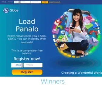 Loadpanalo.com(Load Panalo) Screenshot