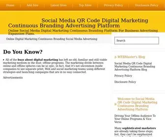 Loadspy.com(Social Media QR Code Digital Marketing Continuous Branding Advertising Platform) Screenshot