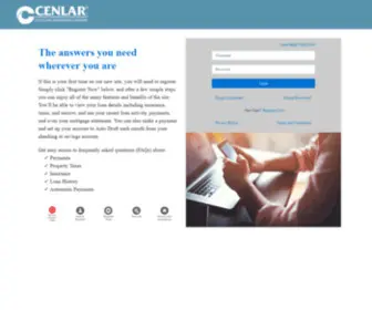 Loanadministration.com(CENLAR FSB) Screenshot