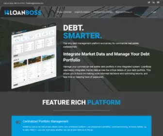 Loanboss.com(Commercial Real Estate Debt Management Software) Screenshot