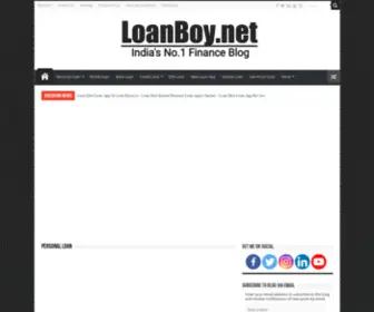 Loanboy.net(India's No.1 Finance Blog) Screenshot